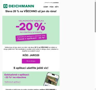 Už jen pár hodin: -20 % na VŠECHNO! 😍