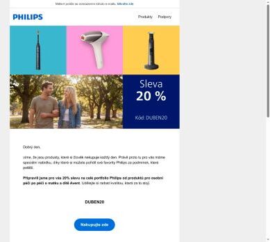 🎁 Dubnová sleva 20 % na produkty osobní péče a Avent s kódem: DUBEN20
