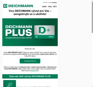 🟢 Exkluzivně: 250 Kč za registraci do D+