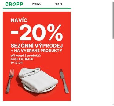 Navíc -20%: Sezónní výprodej a na vybrané produkty