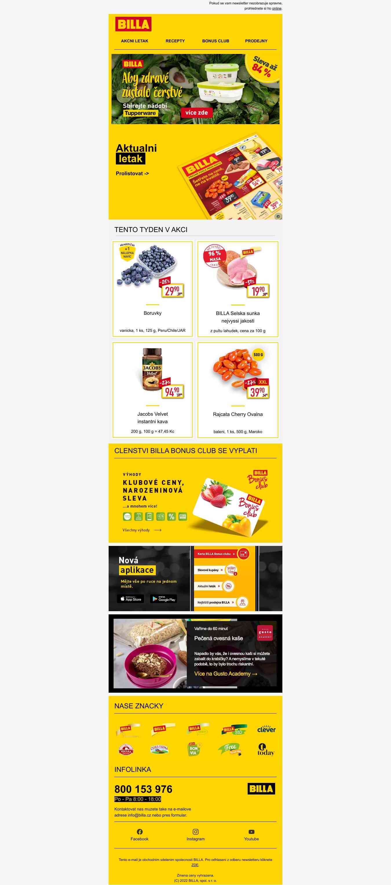 Newsletter. Co je tento týden v akci?