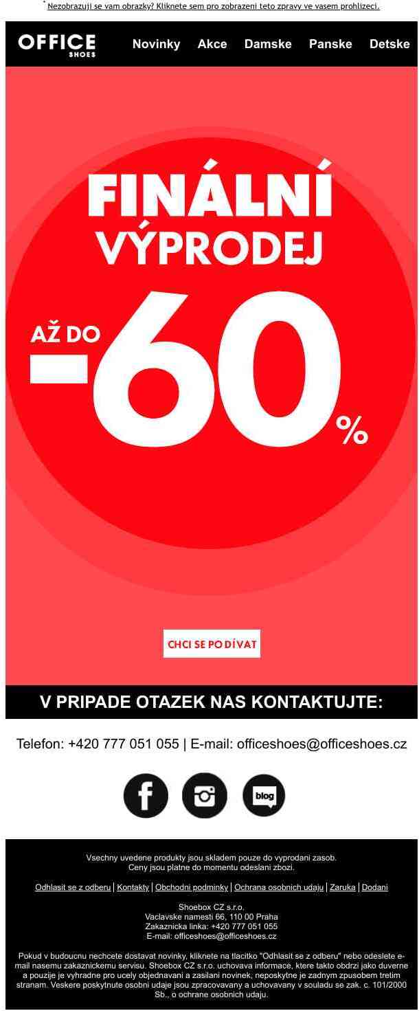 🚩FINÁLNÍ VÝPRODEJ PRÁVĚ TEĎ! Poslední šance využít naše slevy je tady!🚩 až 60%