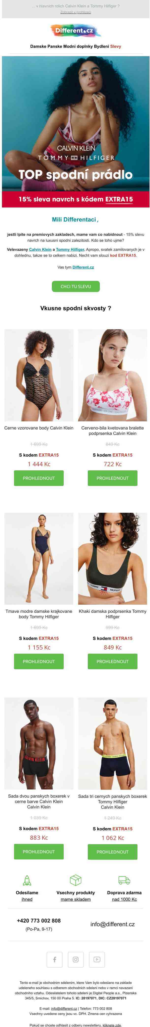 🖤 Extra sleva 15% na epesní spodní prádlo…