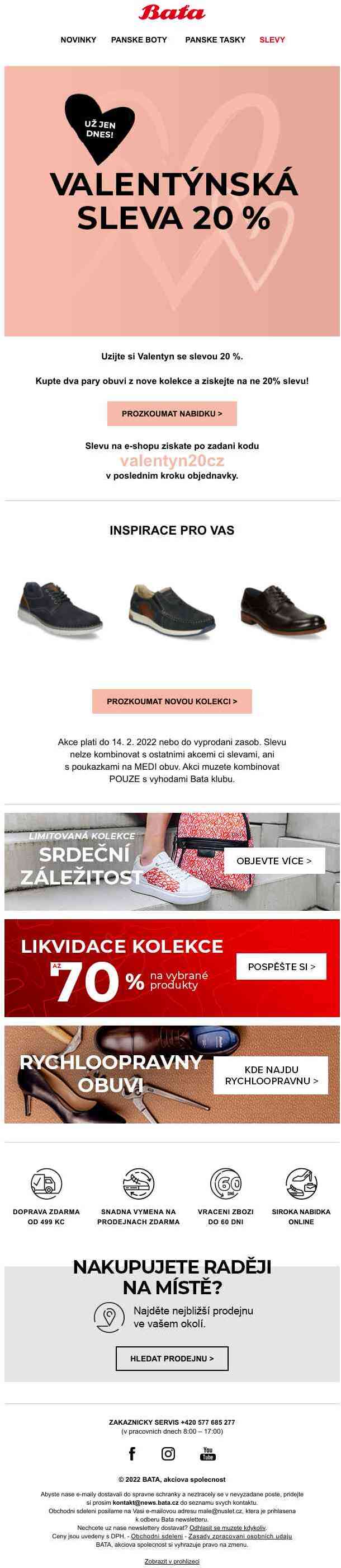 Valentýnská sleva s kódem valentyn20cz dnes končí >