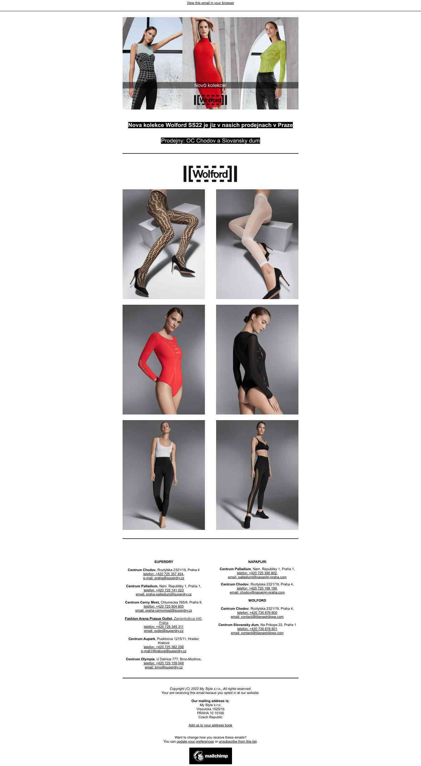 Nová kolekce Wolford SS22 již v prodejnách v Praze 🖤