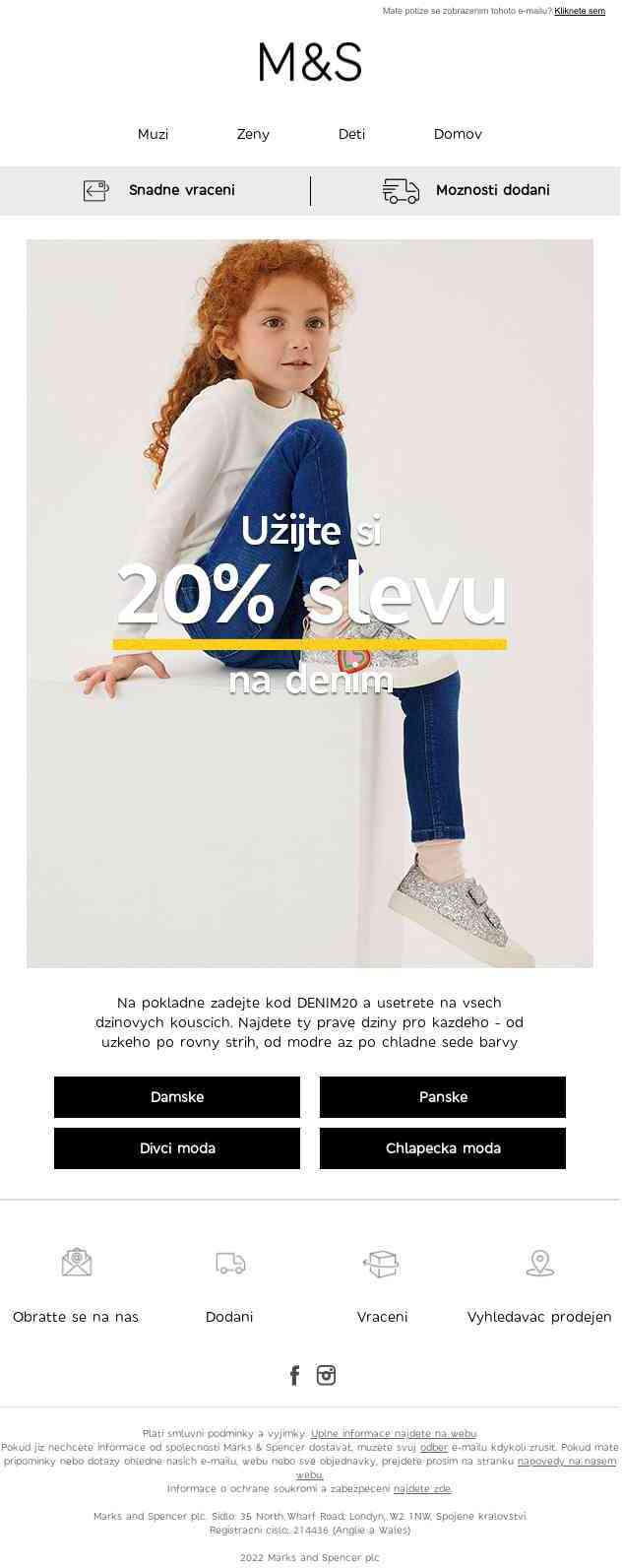 Užijte si 20% slevu na denim – neotálejte!