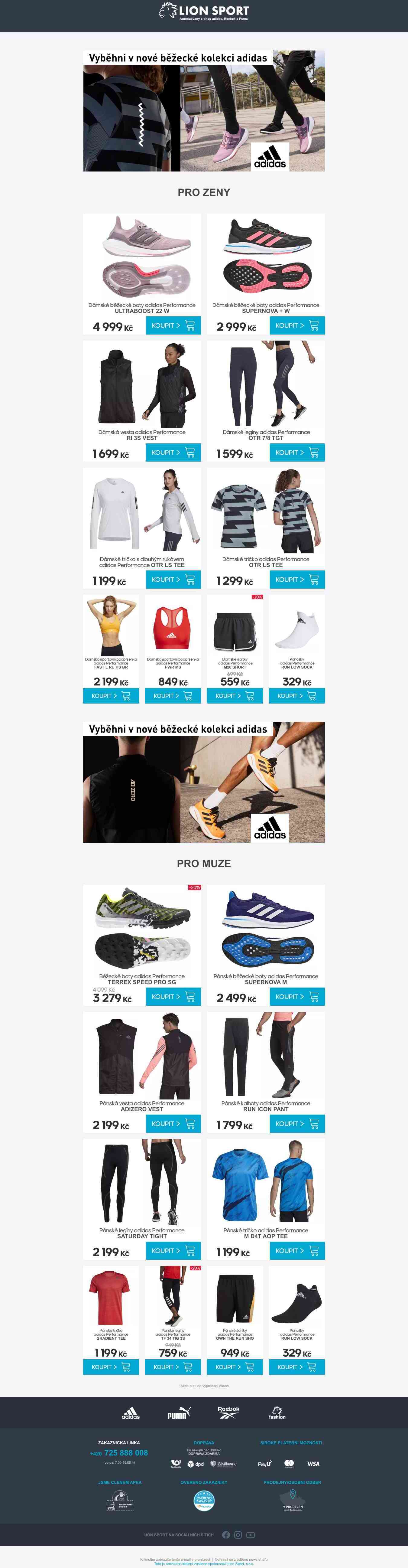 Vyběhni v nové běžecké kolekci adidas