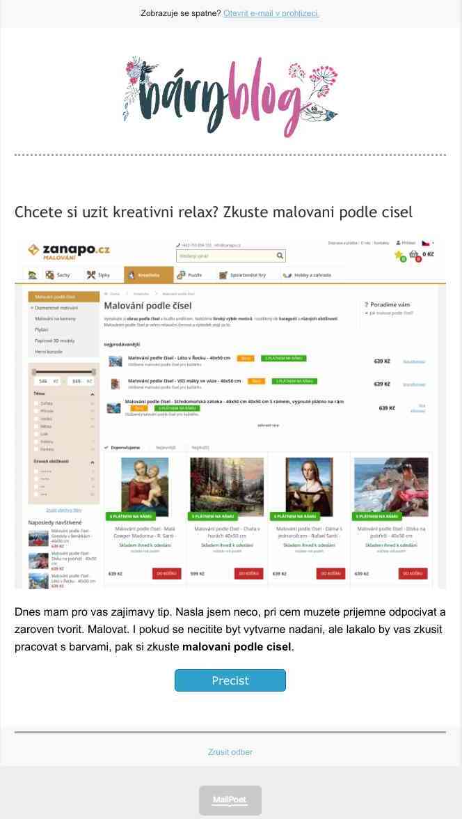 Nový článek na webu baryblog.cz