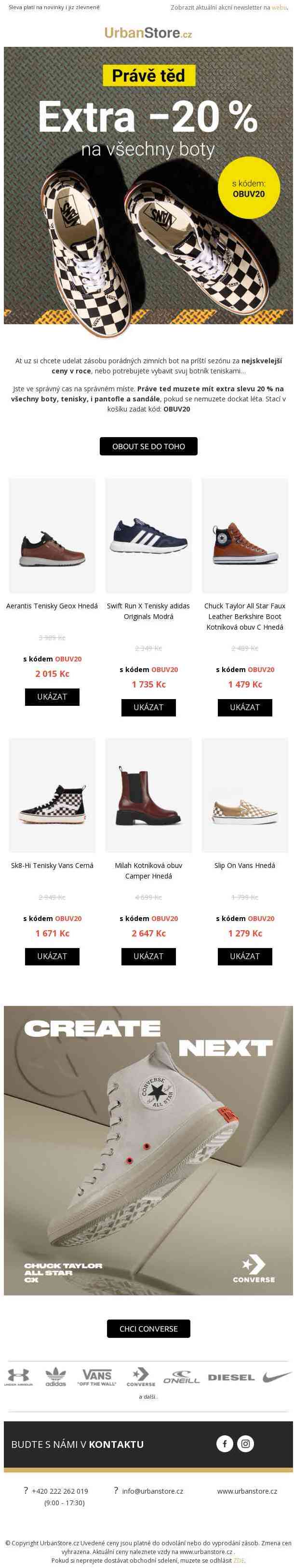 Jenom teď! ✨ Extra 20 % na všechny boty