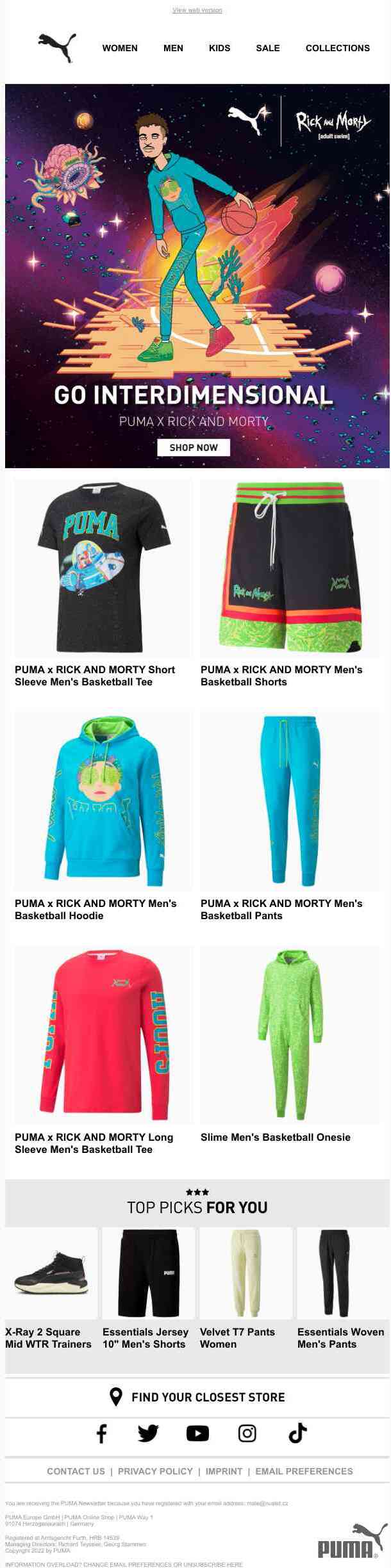 New In: PUMA x RICK AND MORTY