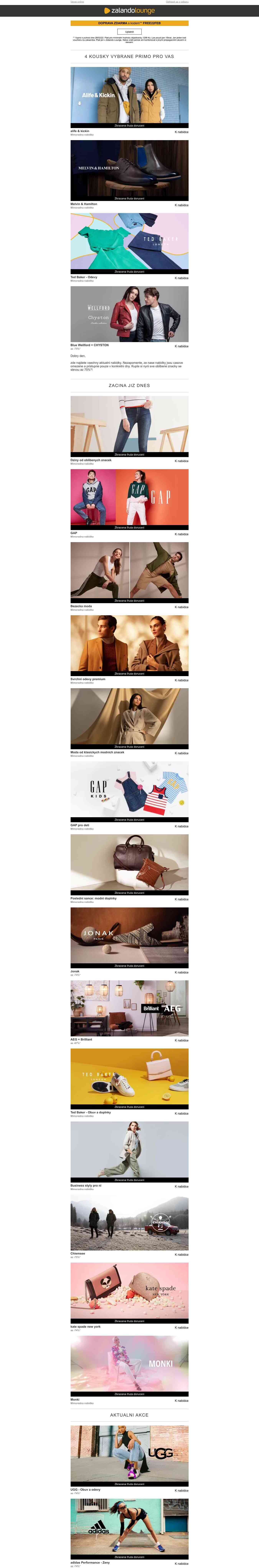 [DOPRAVA ZDARMA] Tudy k výprodeji 👉 alife & kickin, Melvin & Hamilton a Ted Baker