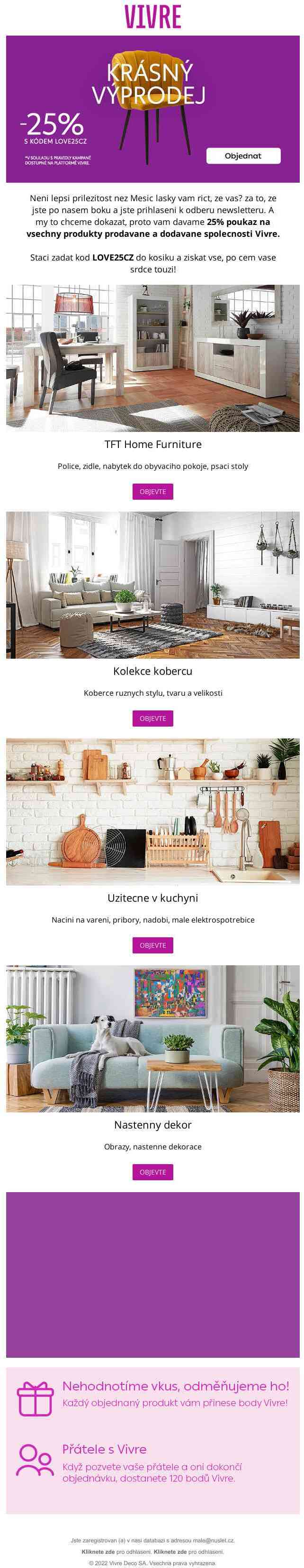 Únor je stále tady. Oslavte lásku celý měsíc s -25% poukazem! 💖