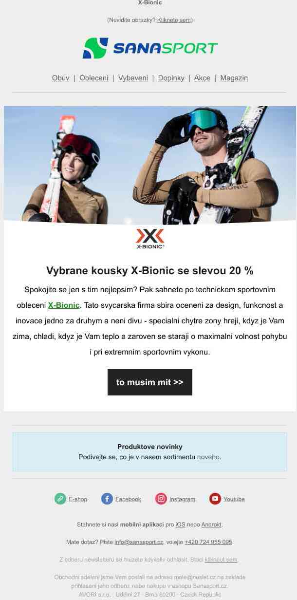 Vyžadujete maximální výkon? Máme pro Vás X-Bionic