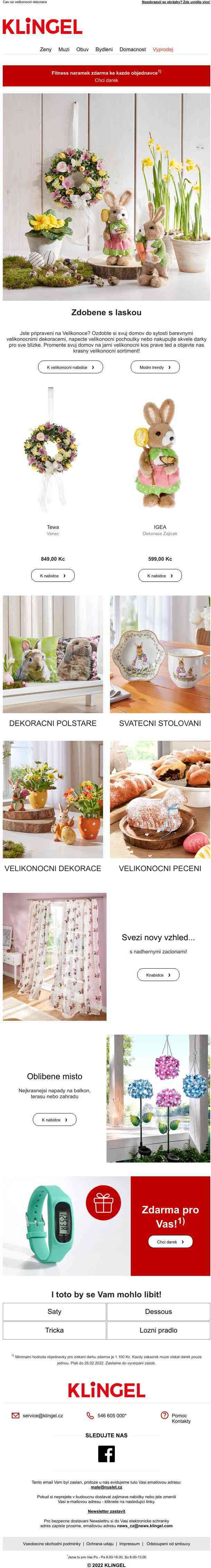 Fitness náramek zdarma 🌷 Kouzlo jara pro váš domov
