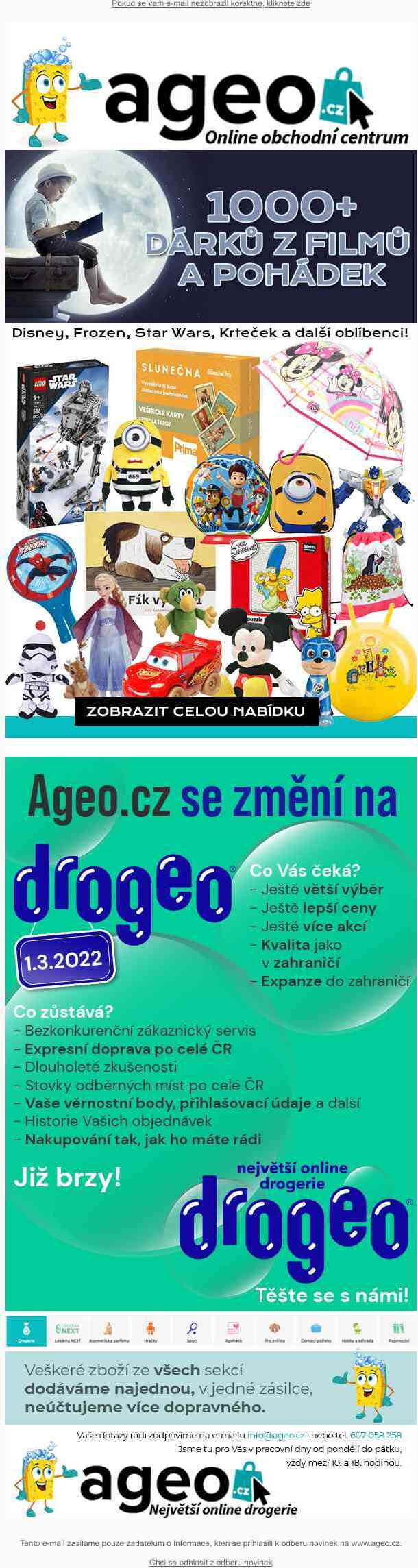 1000+ dárků z filmů a pohádek. Disney, Frozen, Star Wars, Krteček a další oblíbenci!