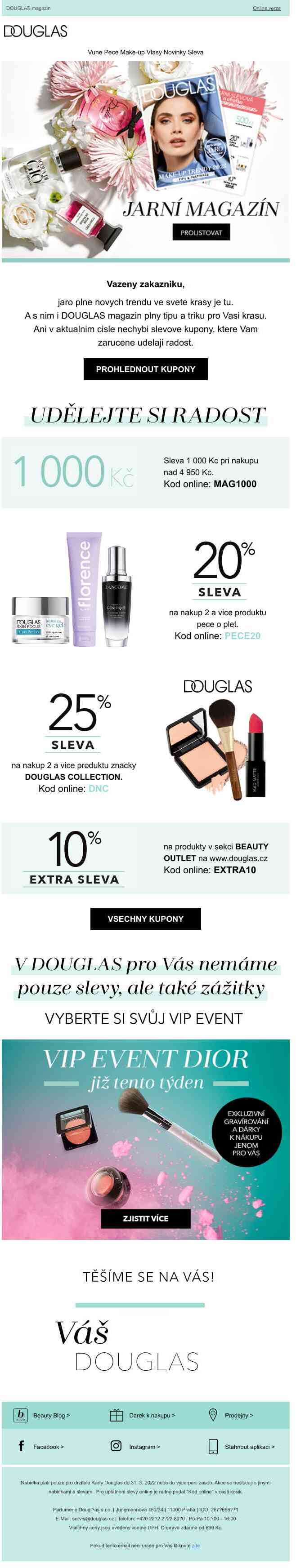 Objevte jarní trendy a svěží slevy v novém DOUGLAS magazínu