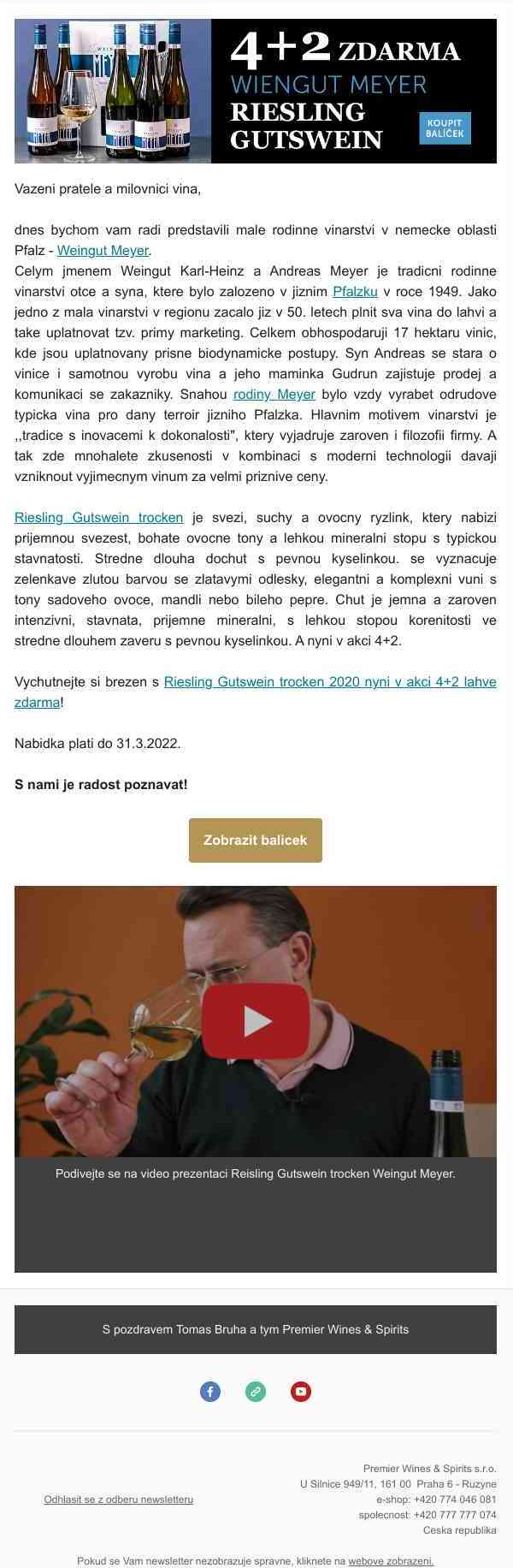 Víno měsíce března - Riesling trocken 4+2 🥂