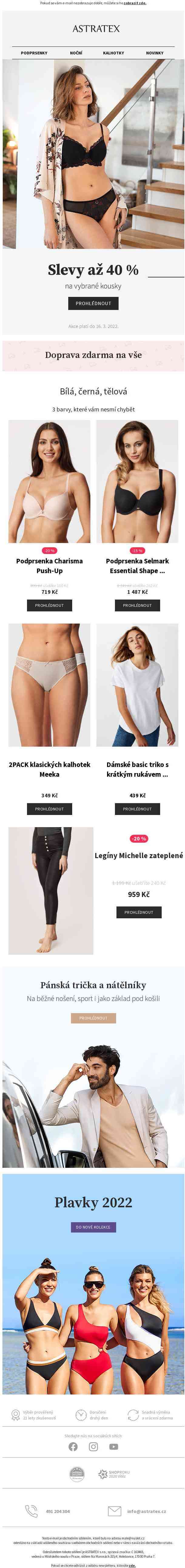 Dnes až o 40 % levnější a s dopravou gratis.