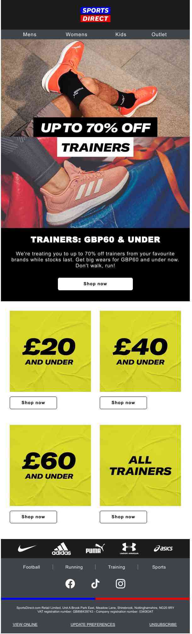 🚨 ALERT: Trainers under £60 🚨