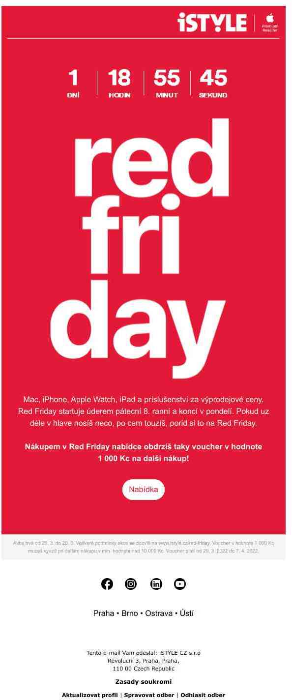 Red Friday už v pátek 🎈