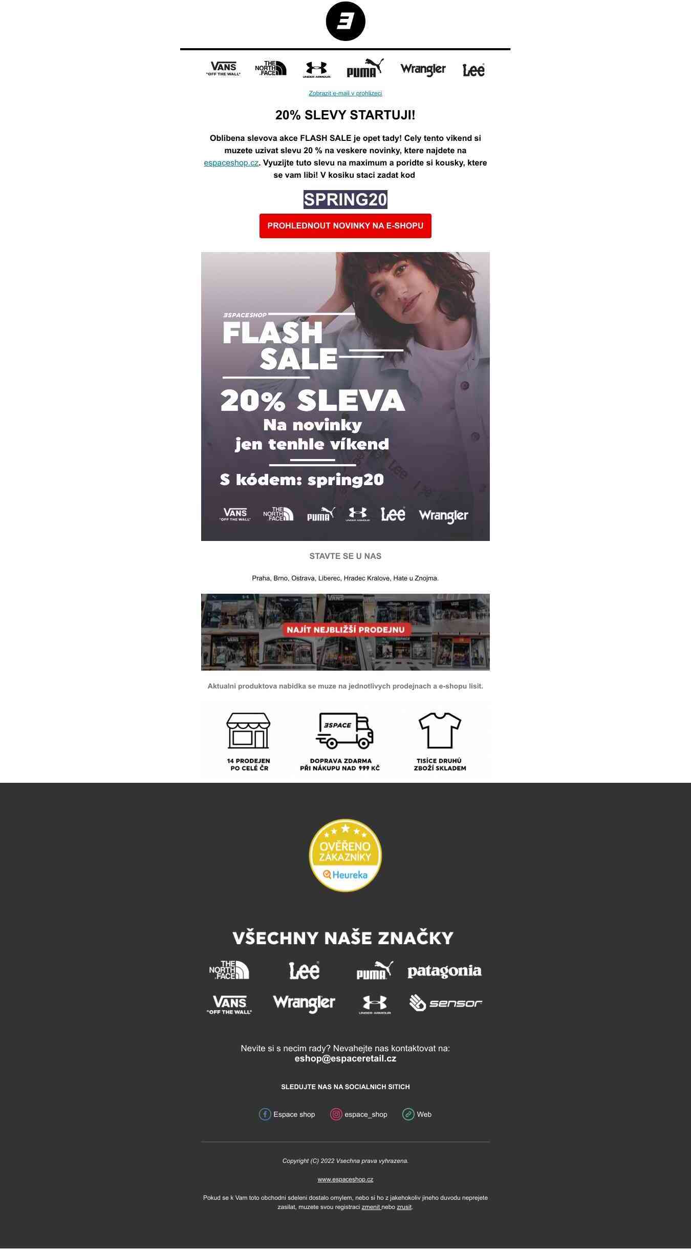 20% SLEVY STARTUJÍ!