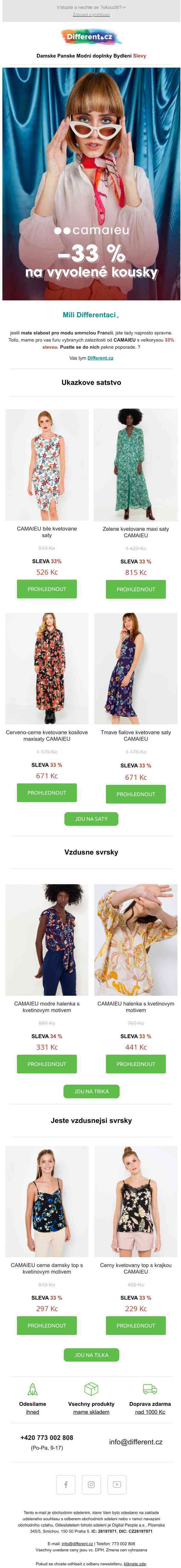 CAMAIEU ❣️ 33% sleva na vybrané skvosty