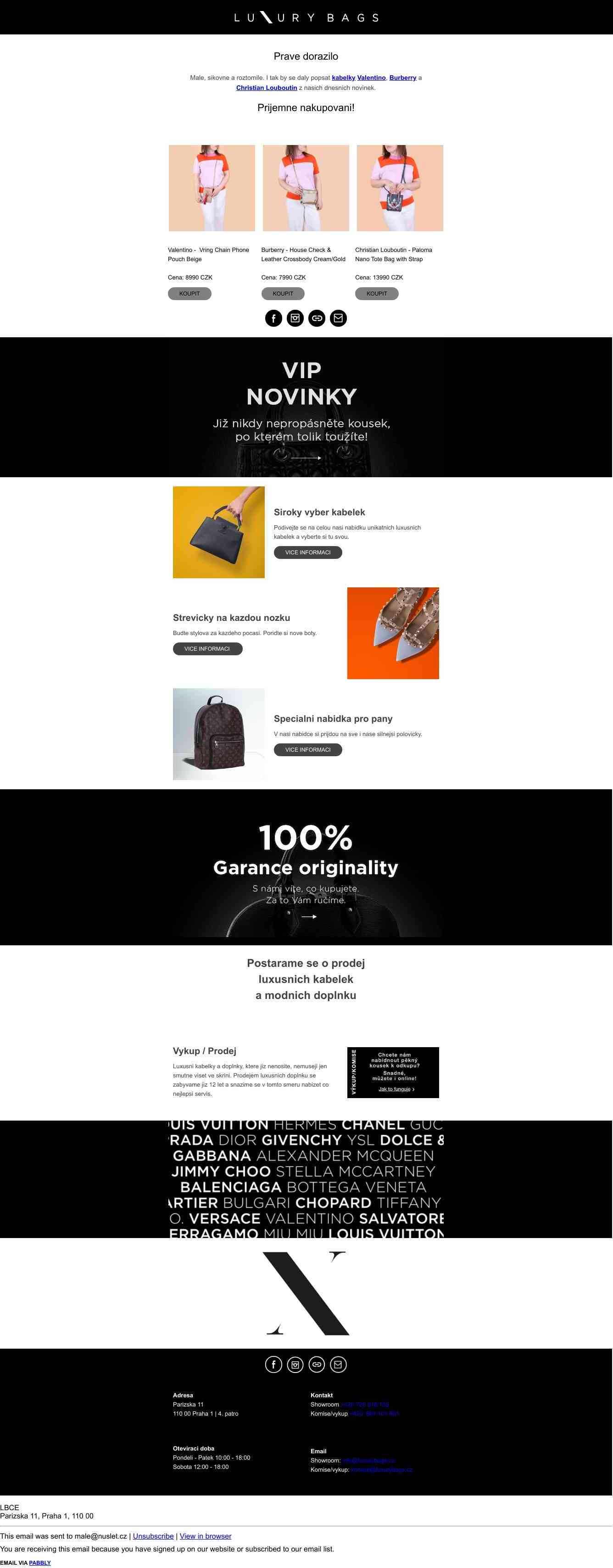 Novinky Luxury Bags