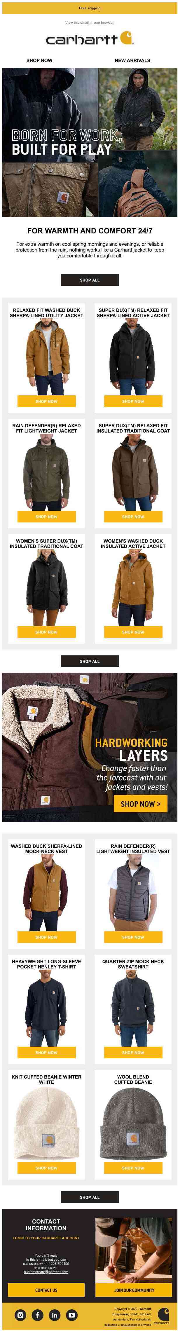 Be prepared for unpredictable spring weather!