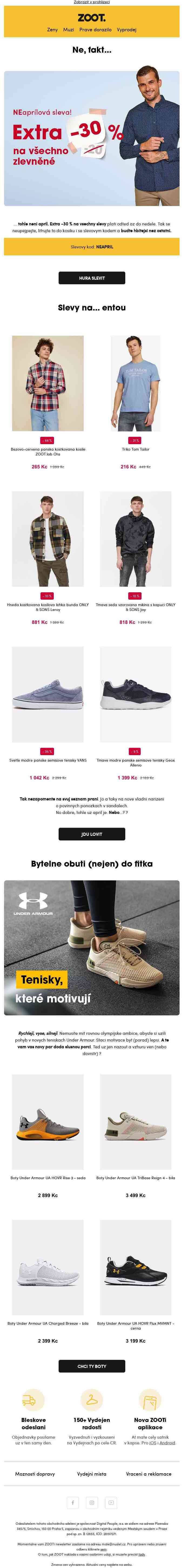 Tohle není apríl! −30 % na všechny slevy