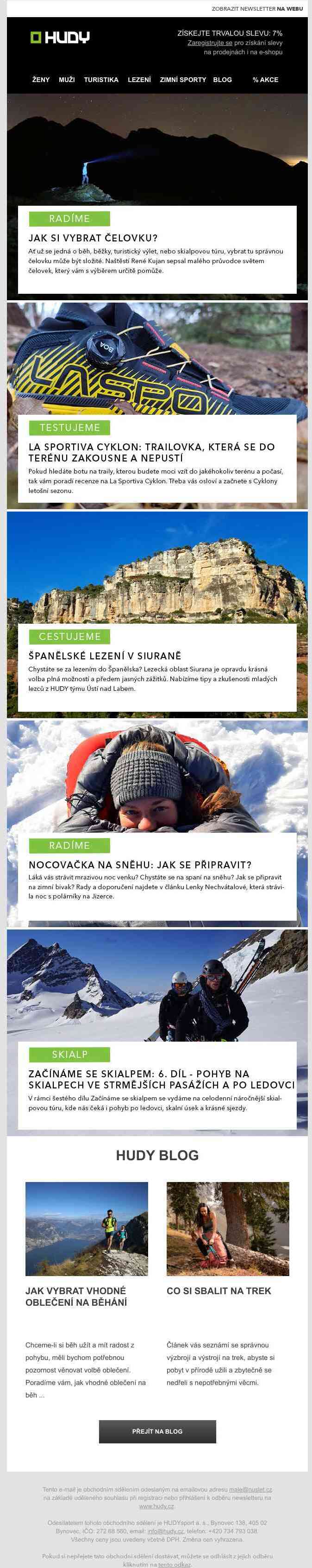 Co v deštivých dnech? Máme pro Vás tip! Přečtěte si, co je nového na HUDY blogu!