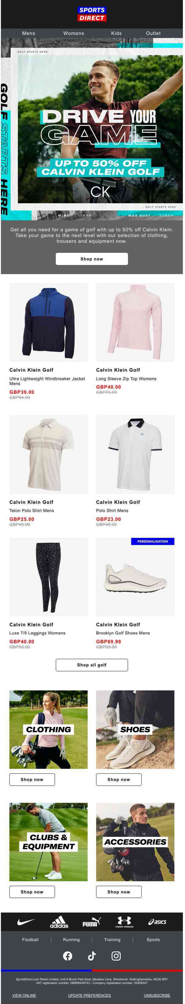 Calvin Klein Golf: Up to 50% Off 🏌️‍♂️