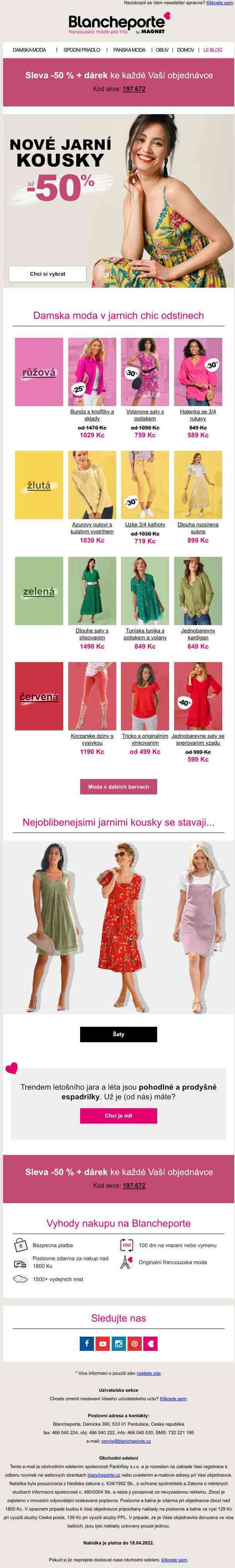 Velikonoce = čas na barevnou módu