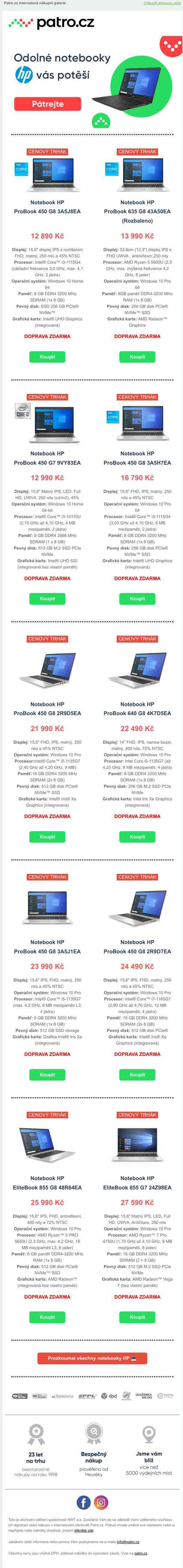 💻 Objevte svůj odolný notebook HP Probook  >> Cenový trhák je tady 🎉