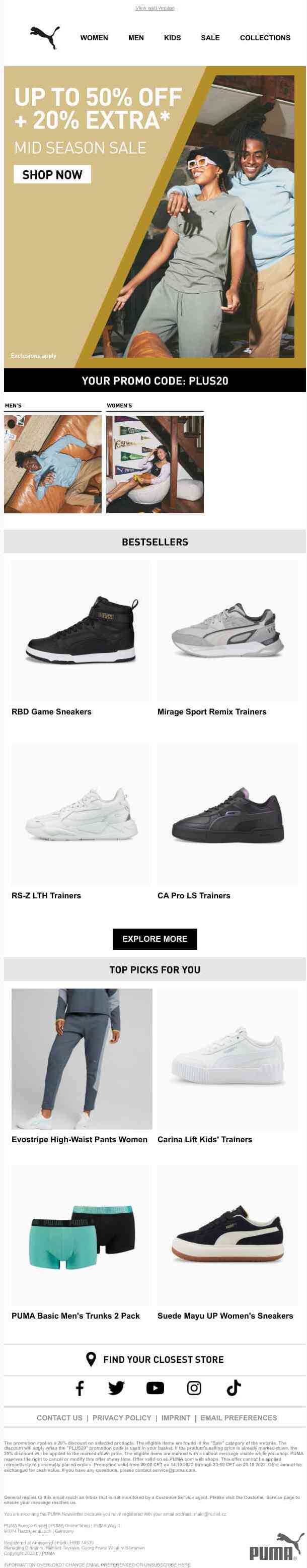 Up To 50% Off + 20% Extra* Off Your New Sneakers