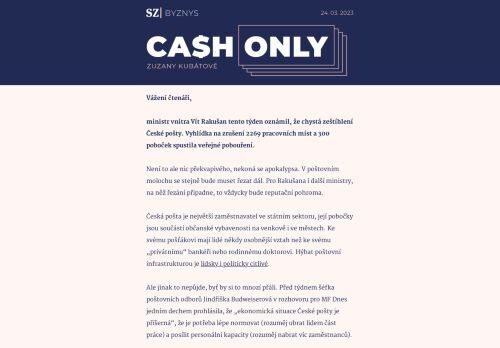 Cash Only: Osekávání a rozdělení pošty je bolestivá nutnost.