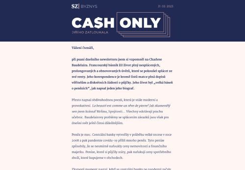 Cash Only: Bankovní otřesy mohou proměnit ekonomiku v tlející mršinu.