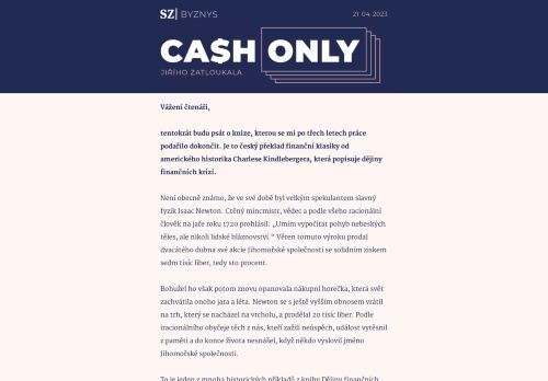 Cash Only: Vodítko pro pochopení neuspořádaného světa.