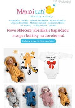 Dnes pro vás máme nové teplákové overálky české značky Baby Nellys.