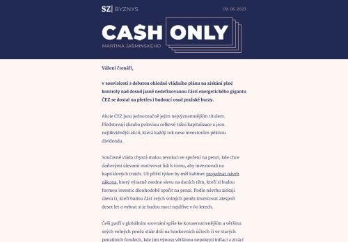 Cash Only: Pro investice na lepší důchod musí Češi do ciziny.