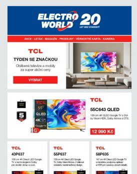 TCL týden - oblíbené televize a mobily za super akční ceny.