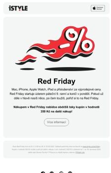 Výprodej Red Friday už v pátek