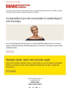 MAM aktualita - Iva Janoušková povede rozrůstající se marketingový tým Daytripu