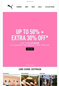 UP TO 50% OFF + 30% EXTRA*: LIMITED TIME ONLY