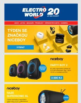 Týden se značkou Niceboy - skvělé produkty nejen na léto.