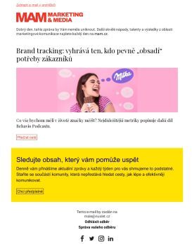 MAM aktualita - Brand tracking: vyhrává ten, kdo pevně „obsadí“ potřeby zákazníků