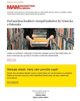 MAM aktualita - Pod značkou Bookbot vstoupil Knihobot do Německa a Rakouska