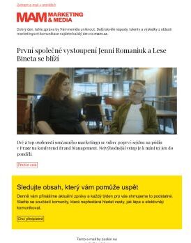 MAM aktualita - První společné vystoupení Jenni Romaniuk a Lese Bineta se blíží