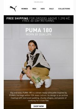 The New PUMA-180, Worn By Dua Lipa