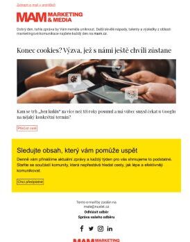 MAM aktualita - Konec cookies? Výzva, jež s námi ještě chvíli zůstane