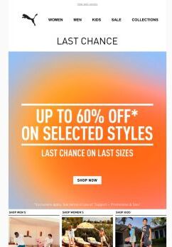 Ends Today: Up To 60% OFF* On Last Sizes